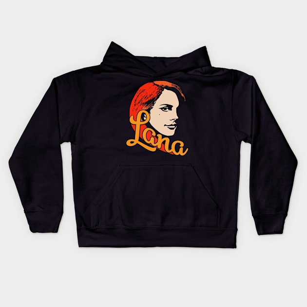 Lana Del Rey Kids Hoodie by Sofiia Golovina